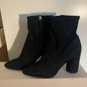 Suede Black Boots Size 9